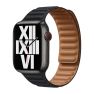 Apple Leather Link Apple Watch S/M 38mm / 40mm / 41mm Midnight sticky