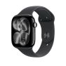 Apple Sport Band Correa para Apple Watch 44mm / 45mm / 46mm / 49mm Negro talla M/L sticky