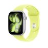 Apple Sport Band Correa para Apple Watch 44mm / 45mm / 46mm / 49mm Amarillo Neón S/M sticky