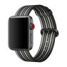 Apple Woven Nylon Apple Watch 38mm / 40mm / 41mm / 42mm Black Stripe sticky