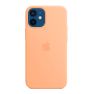 Apple Silicone MagSafe Case iPhone 12 Mini Cantaloupe sticky
