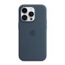 Apple Silicone MagSafe Case iPhone 14 Pro Storm Blue sticky