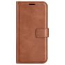 Casecentive Leather Wallet case with closure iPhone 16 Pro Max tan sticky