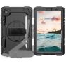 Casecentive Handstrap Pro Hardcase met handvat Galaxy Tab A8 2022 zwart sticky