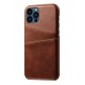 Casecentive Leather Wallet Back case iPhone 14 Pro brown sticky