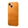 Casecentive Leren Back case iPhone 13 tan  sticky