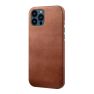 Casecentive Leather Back case iPhone 14 brown sticky