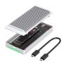 Casecentive Carcasa SSD NVMe M.2 80Gbps Plateada sticky