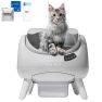 CATLINK Open X Lite - Open Top Caja De Arena Autolimpiable Automática Blanco sticky