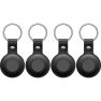 Lifemate Life Tag Estuche de Cuero Paquete de 4 Negro sticky