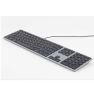 Matias Wired RGB Keyboard AZERTY MacBook space grey sticky
