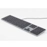 Matias Wired RGB Keyboard AZERTY MacBook space grey sticky