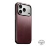 Nomad Funda Modern de Piel Horween iPhone 18 Pro Burdeos sticky