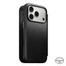 Nomad Modern Funda Folio de Piel Horween iPhone 18 Pro Negra sticky