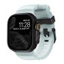 Nomad Rocky Point Band Apple Watch Ultra 46mm / 49mm Icy Blue Glow Connector Black sticky