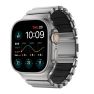 Nomad Stratos Correa de Titanio para Apple Watch 44mm / 45mm / 46mm / 49mm Natural/Negro sticky