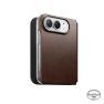 Nomad Funda Folio Tradicional de Piel Horween iPhone Duo Rustic Brown sticky