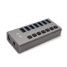 i-Tec USB 3.0 HUB de carga 7 puertos + Adaptor de red 36 W gris sticky