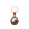 Apple AirTag Leather Key Ring saddle brown sticky