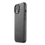 Mujjo funda de piel con MagSafe iPhone 14 / 15 negro sticky