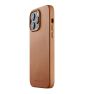 Mujjo funda de piel con MagSafe iPhone 14 Pro Max marrón sticky