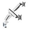 Ranqer Soporte de Monitor Arm Dual RGB blanco sticky