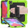 Casecentive Handstrap Pro Hardcase with handstrap iPad Pro 12.9" 2021 / 2020 / 2018 green sticky