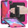 Casecentive Handstrap Pro Hardcase with handstrap iPad Pro 12.9" 2021 / 2020 / 2018 pink sticky