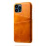 Casecentive Leather Wallet Back case iPhone 14 Pro tan sticky