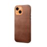 Casecentive Leren Back case iPhone 13 bruin  sticky