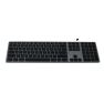 Matias Wireless USB-C Aluminum Keyboard Mac german QWERTZ space gray sticky