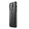 Mujjo funda de piel para cartera iPhone 14 Pro Max negro sticky