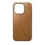 Nomad moderna funda de piel magsafe iPhone 15 bronceada sticky
