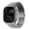 Nomad titanium strap Apple Watch 42mm / 44mm / 45mm / 49mm zilver sticky