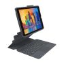 ZAGG Pro Keys Wireless Keyboard With Trackpad Bookcase iPad 10.2 inch (2019 / 2020 / 2021) grey sticky