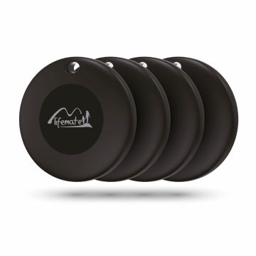 Lifemate Life Tag Duo - Localizador de objetos compatible con iOS o Android Paquete de 4 unidades