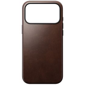 Nomad Funda de Cuero Moderna iPhone 17 Pro Max Rustic Brown Horween