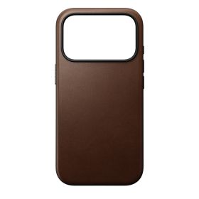 Nomad Funda de Cuero Moderna iPhone 17 Pro Marrón 