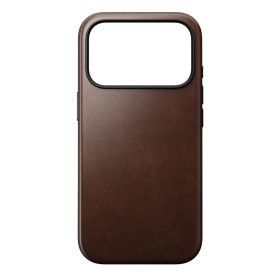 Nomad Funda de Cuero Moderna iPhone 17 Pro Rustic Brown Horween