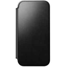 Nomad Funda Tipo Cartera/ Libro de Cuero Moderna  iPhone 17 Pro Max Negro