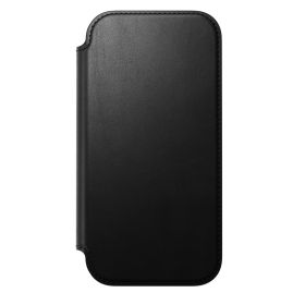 Nomad Funda Tipo Cartera/ Libro de Cuero Moderna iPhone 17 Negro 