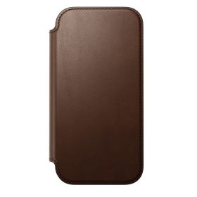 Nomad Funda Tipo Cartera/ Libro de Cuero Moderna  iPhone 17 Marrón