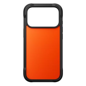 Nomad Funda de Cuero Resistente iPhone 17 Pro Naranja
