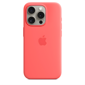 Apple Funda de Silicona MagSafe iPhone 15 Pro Guava