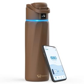 WaterH Boost Botella de Agua Inteligente 710ml Marrón