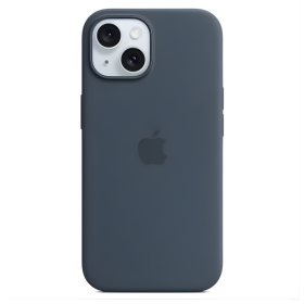 Apple Funda de Silicona MagSafe iPhone 15 Pro Max Storm Blue