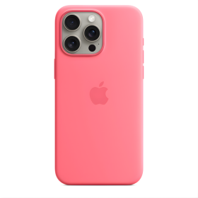 Apple Funda de Silicona MagSafe iPhone 15 Pro Max Rosa