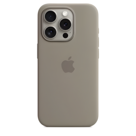 Apple Funda de Silicona MagSafe iPhone 15 Pro Clay