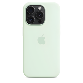 Apple Funda de Silicona MagSafe iPhone 15 Pro Soft Mint