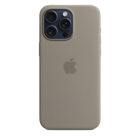 Apple Funda de Silicona MagSafe iPhone 15 Pro Max Clay